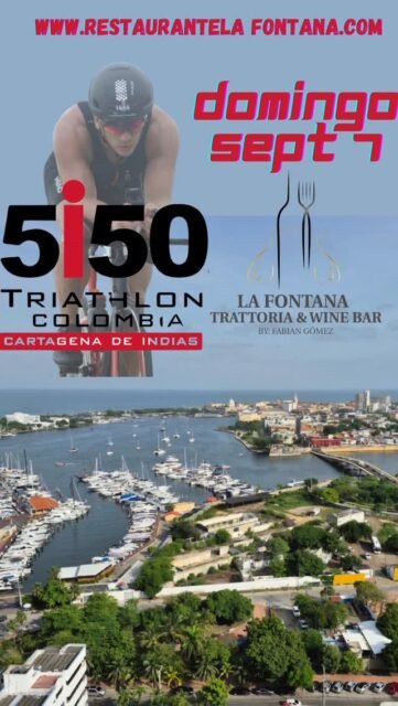 Cartagena se ENGALANA esta semana con una nueva version del @ironmantri @ironman70.3col 
Orgullosos de que nos sigan escogiendo y los  esperamos a todos con los brazos ABIERTOS.
GRACIAS Y MAS GRACIAS
Y desde el restaurante  @lafontanatwb, Restaurante Italiano en el Corazon de Bocagrande Avenida San Martin con calle 6..... queremos ofrecerles un descuento del 20% en PASTAS a los Participantes y Organizadores.  Solo mostrandonos sus credenciales.
#cartagena #cartagenadeíndias #ironmantraining #ironmantriathlon #ironman