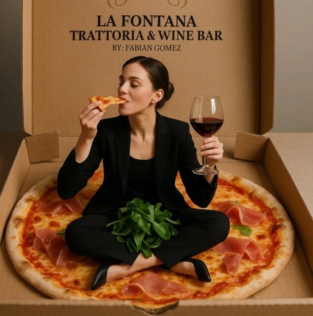 Dentro de una caja de pizza, cabe mucho más que una cena.
Cabe el vino, la risa, el momento perfecto.
🍕✨ El placer cabe en una caja.
#LaFontanaTrattoria #SaborConEstilo #PasionPorElSabor #WineAndPizza #CartagenaGourmet #cartagenadeíndias
#pizzaencartagena