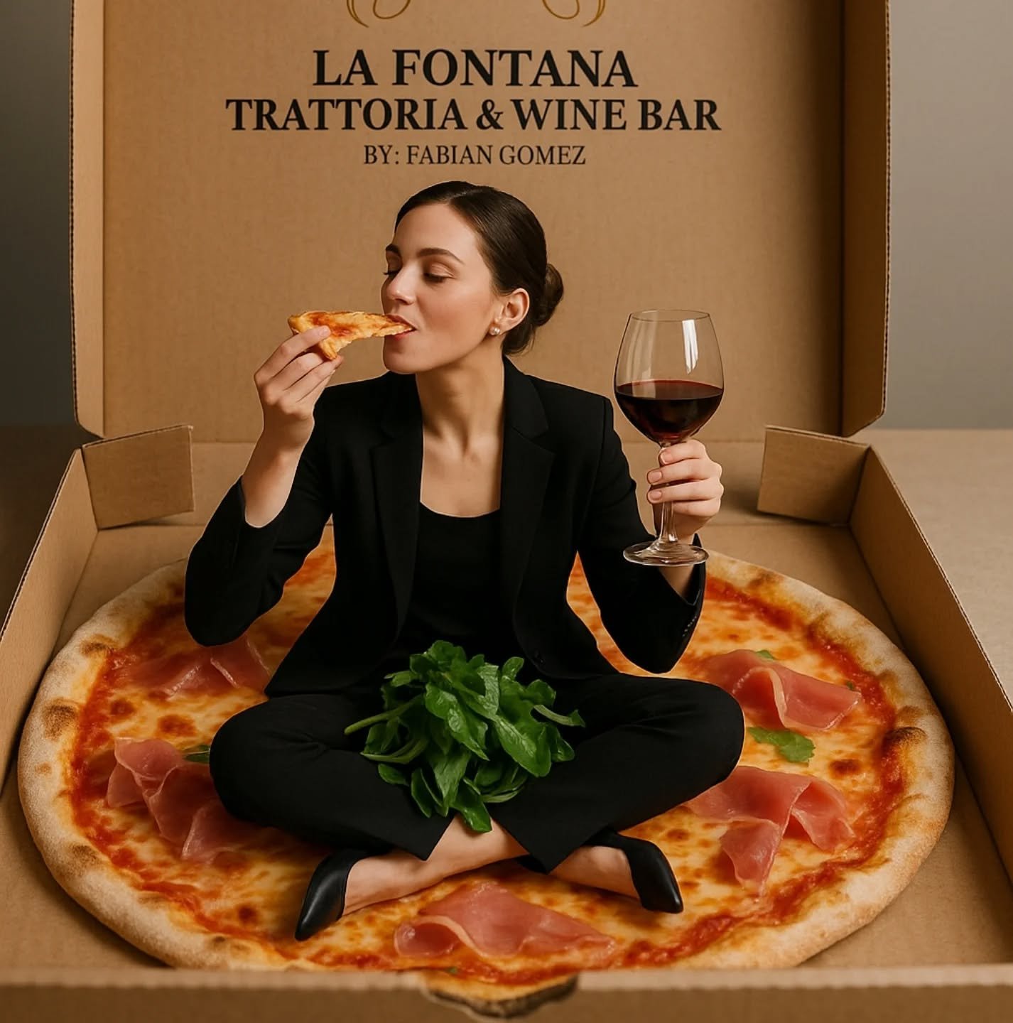 Dentro de una caja de pizza, cabe mucho más que una cena.
Cabe el vino, la risa, el momento perfecto.
🍕✨ El placer cabe en una caja.
#LaFontanaTrattoria #SaborConEstilo #PasionPorElSabor #WineAndPizza #CartagenaGourmet #cartagenadeíndias
#pizzaencartagena