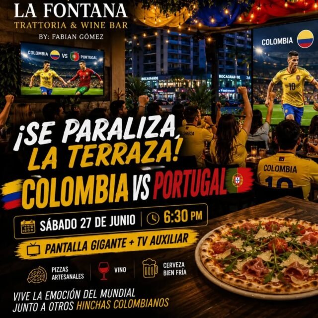 VAMOS MI SELECCIÓN. COLOMBIA ES GRANDE...
Reserva con tiempo y vive la emoción del Futbol.
317 513 5470
#cartagenadeíndias
#miselección #restauranteitalianoencartagena